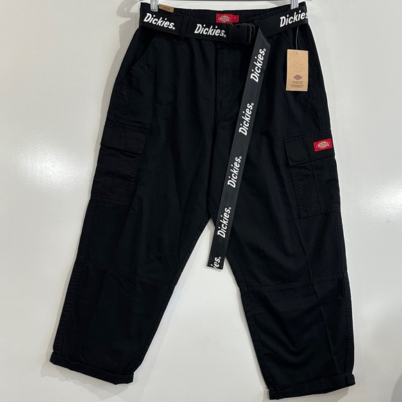 Dickies Pants - Dickies Juniors Belted Crop Utility Cargo Pants Size 11/30